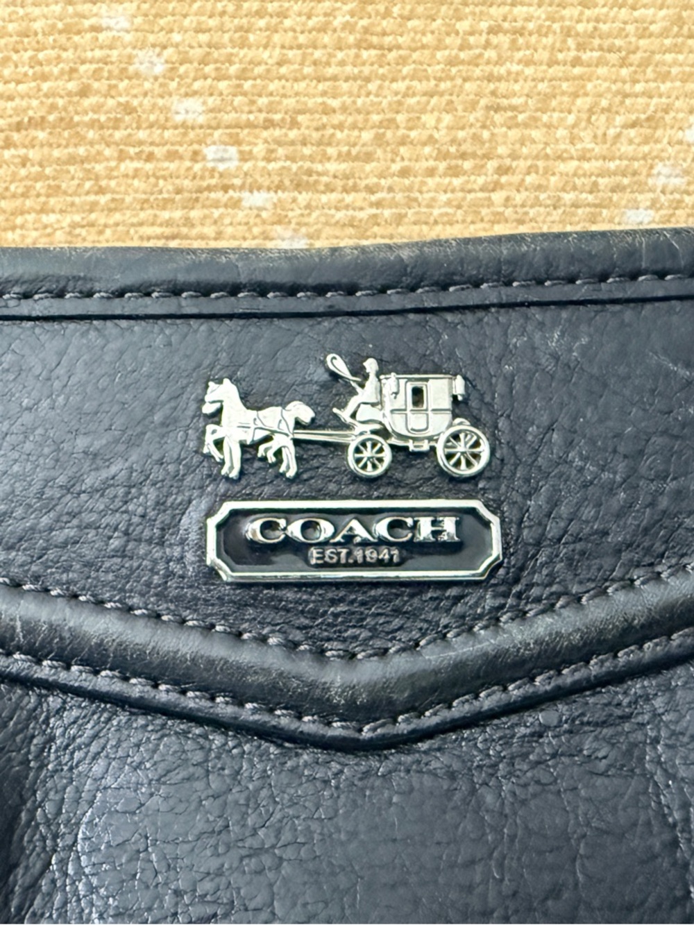 COACH Madison large Black Leather Wristlet - Picture 7 of 7